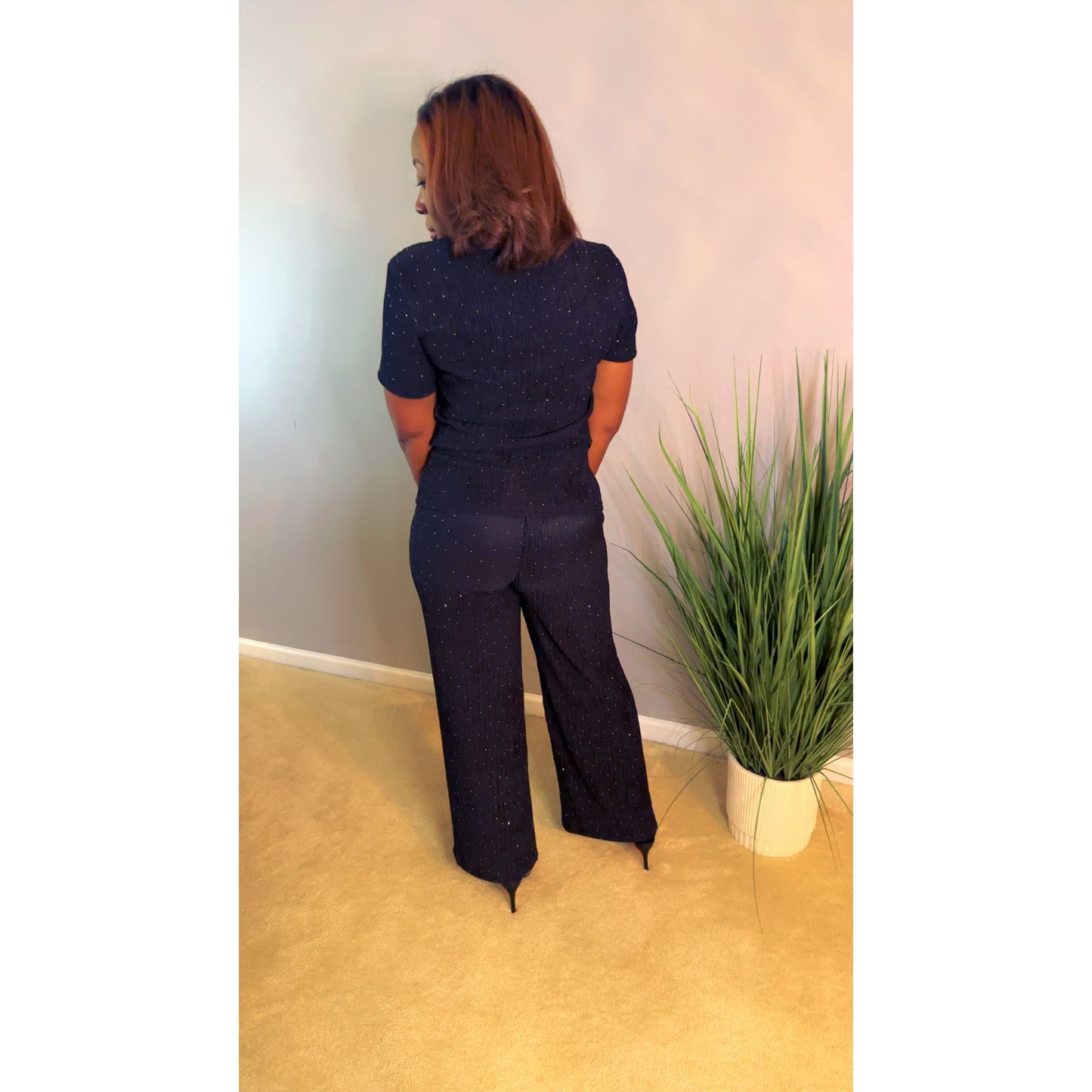 “Ebony Glow” Pant Set