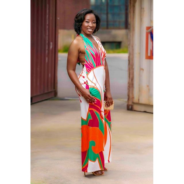 halter jumpsuit dress Women's Smooth Halter Wide-Leg Jumpsuit by Naked Wardrobe, Chocolate / S