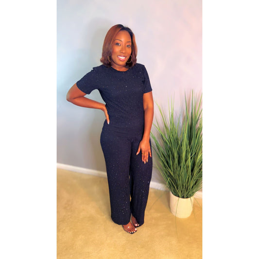 “Ebony Glow” Pant Set