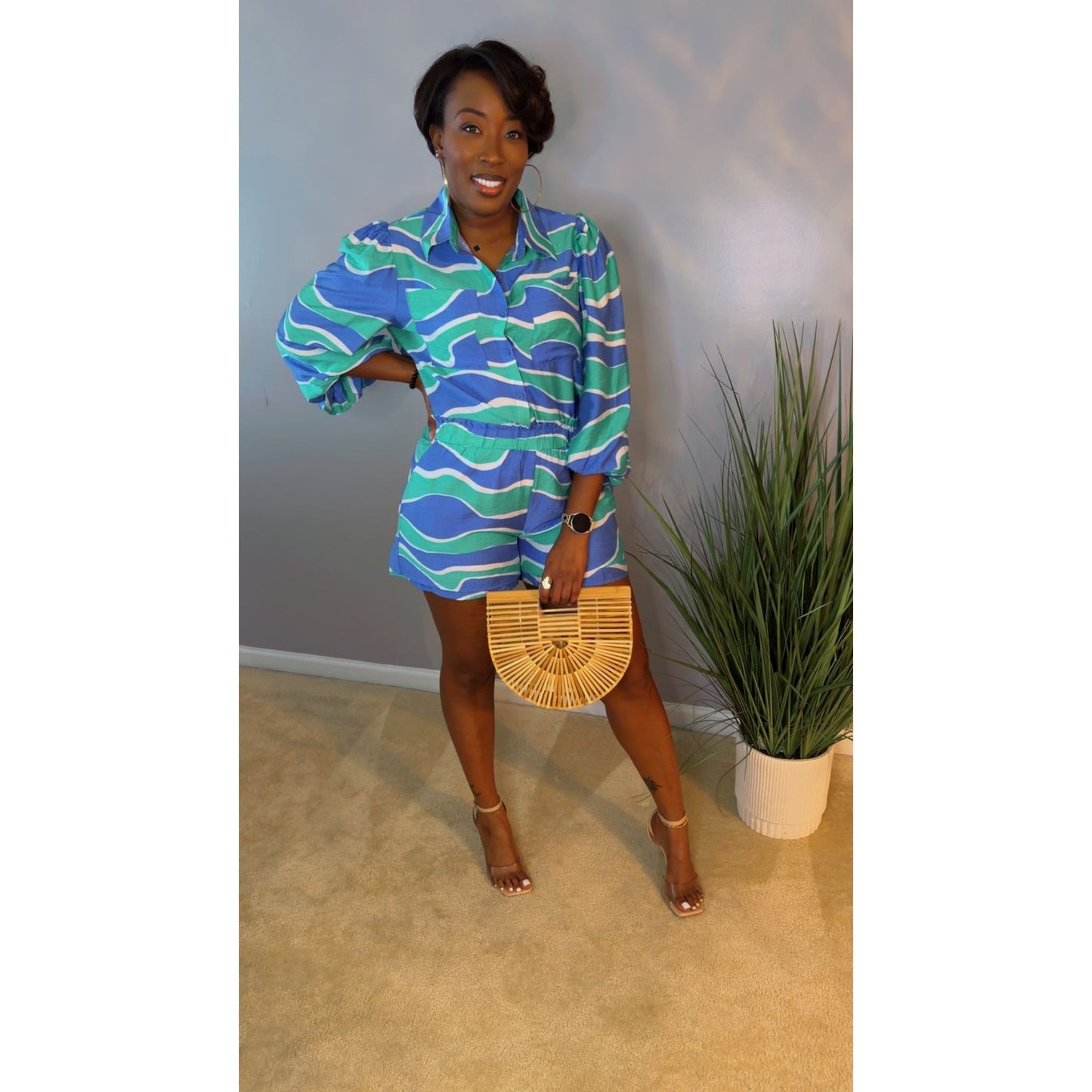 "Marina Breeze" Short Set