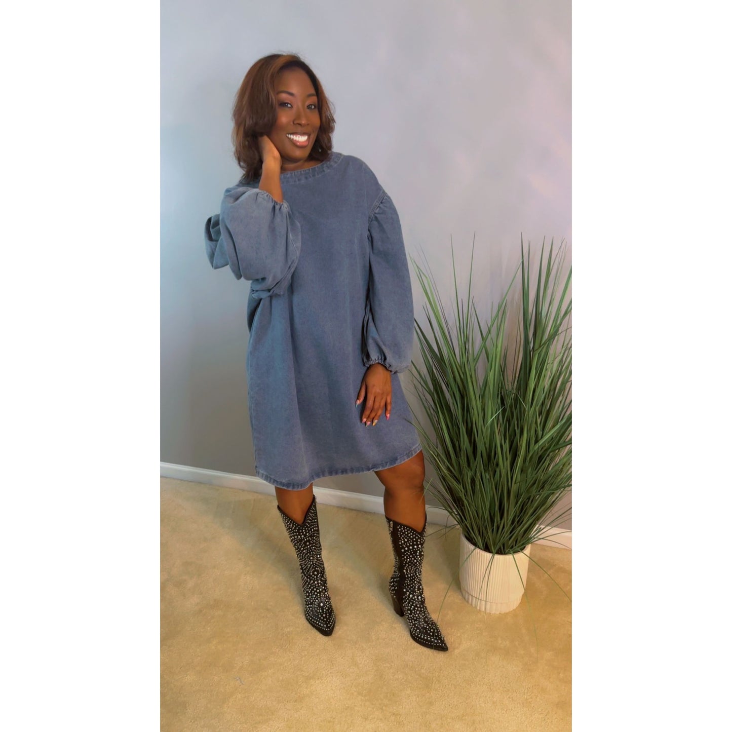 "Jada" Denim Dress