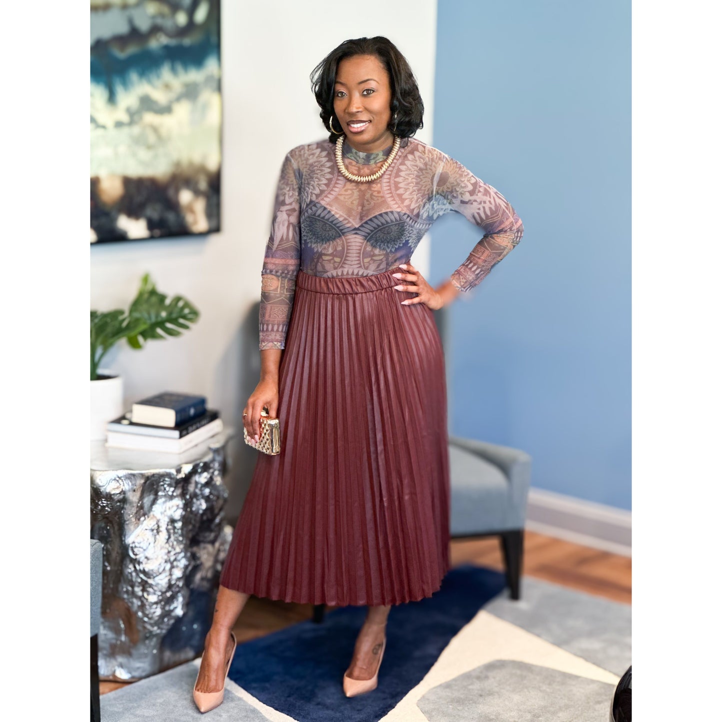 "Michelle" Pleated Skirt