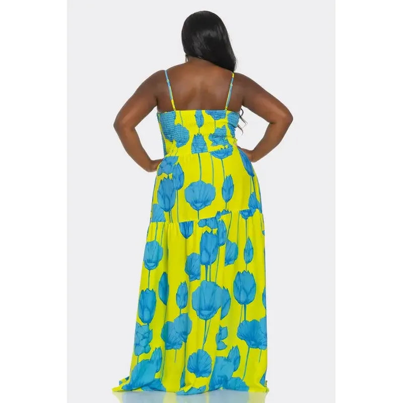 Kiss of Lotus Maxi Dress - Plus/Curve