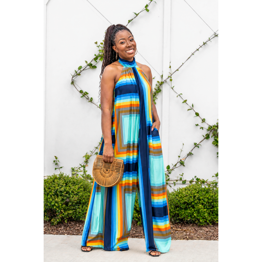 The “Santorini Dream” Jumpsuit