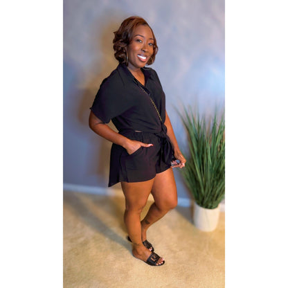 The “Isla” Short Set - Black