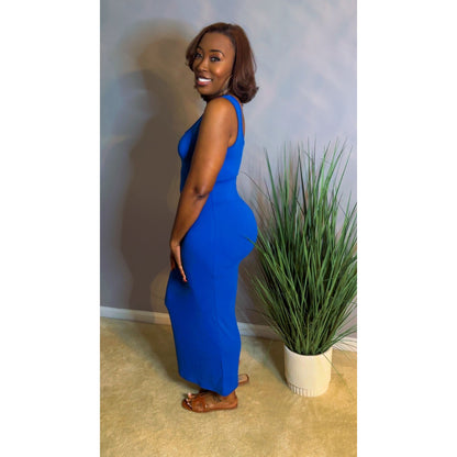 "Never Basic" Sundress - Classic Blue