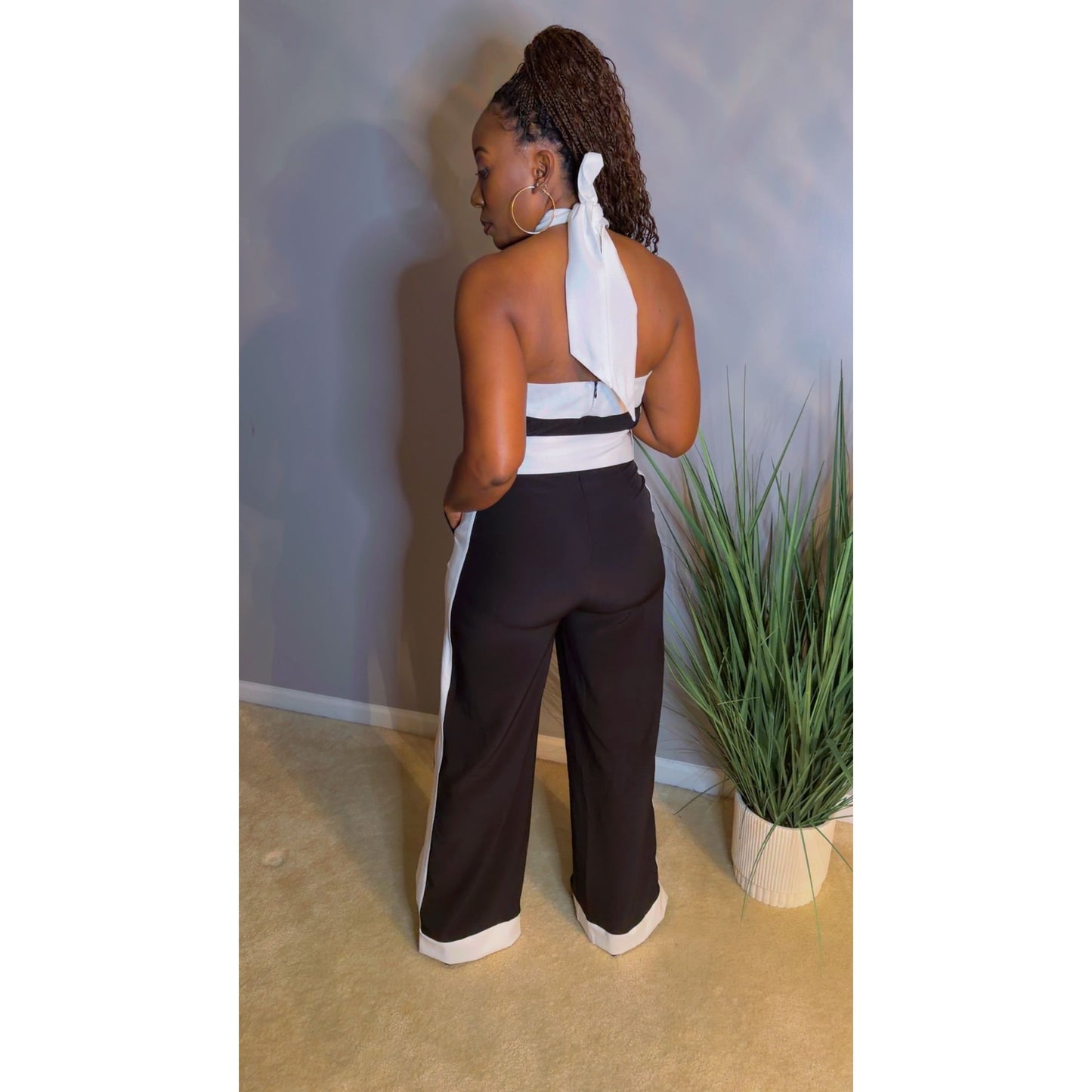 “Bianca Noir” Halter Jumpsuit