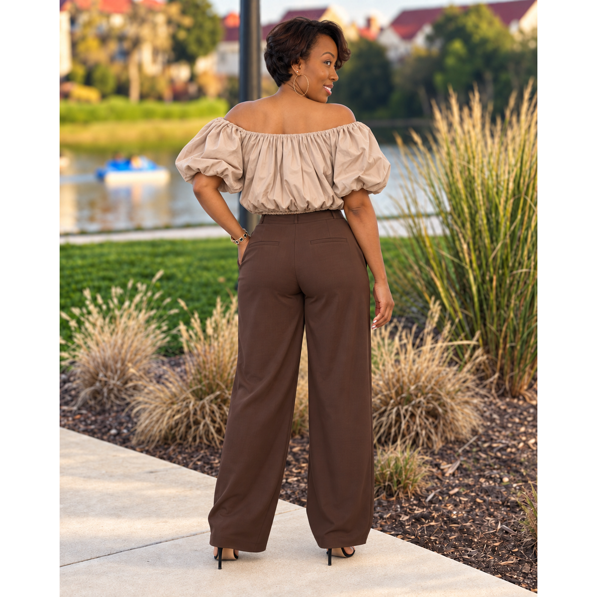 The "Portia" Puff Off The Shoulder Top