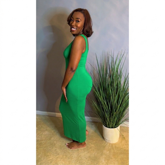 "Never Basic" Sundress - Kelly Green