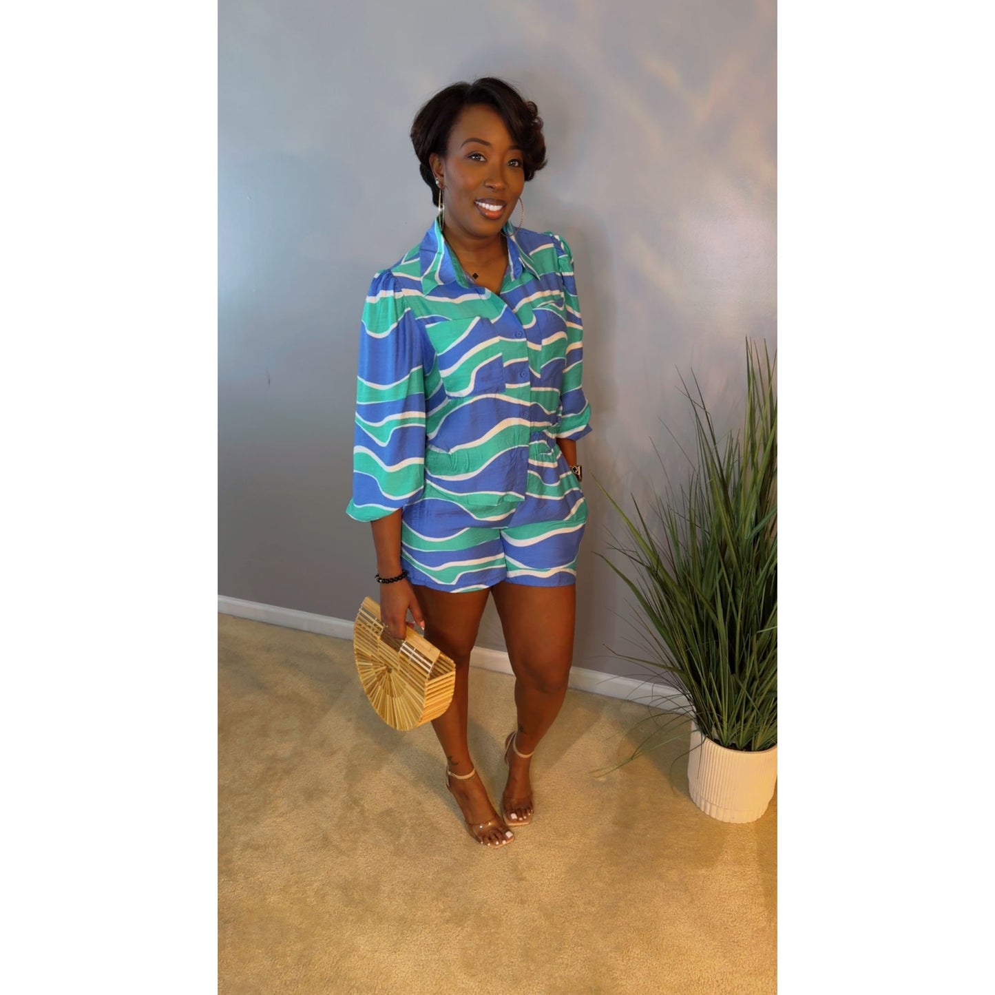 "Marina Breeze" Short Set