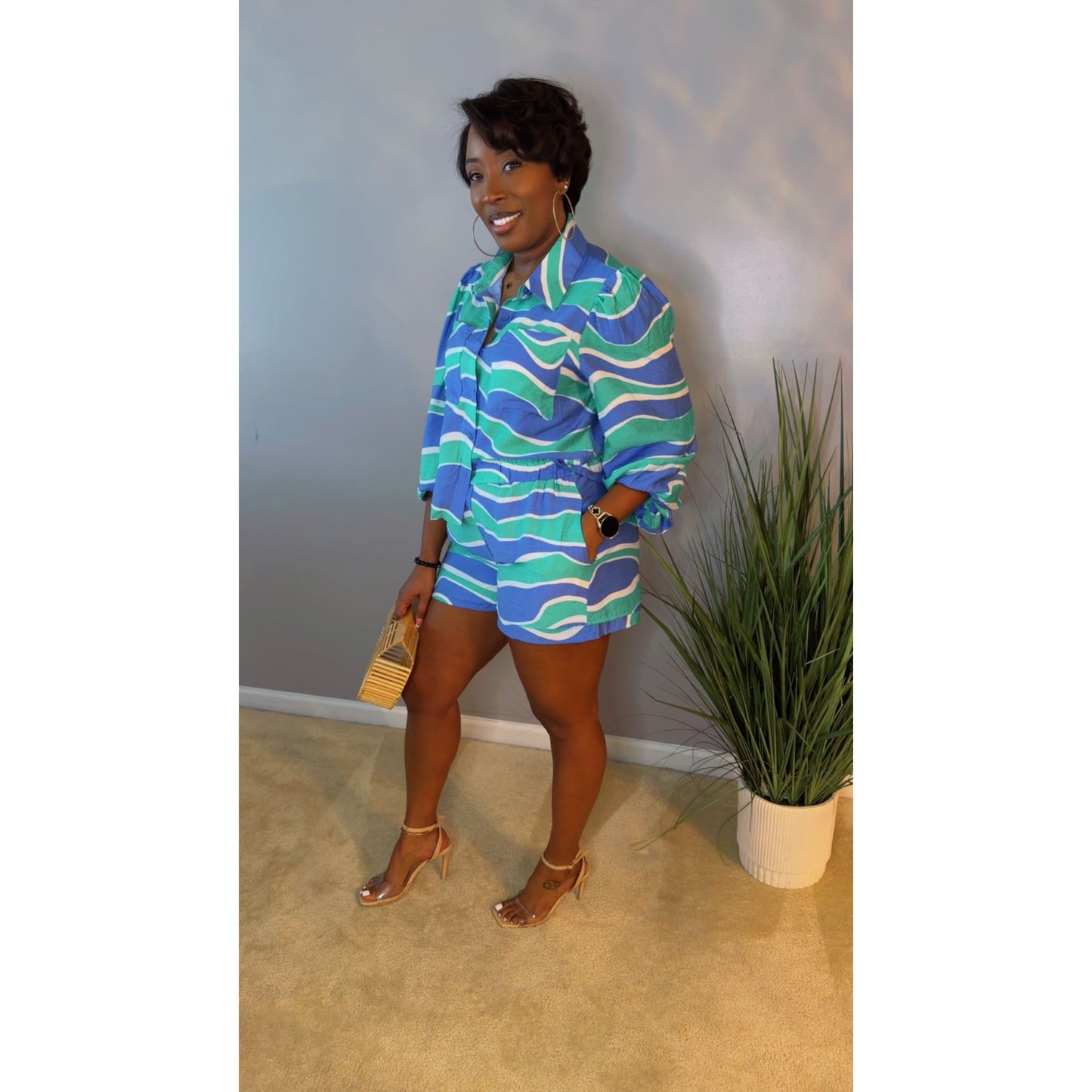 "Marina Breeze" Short Set