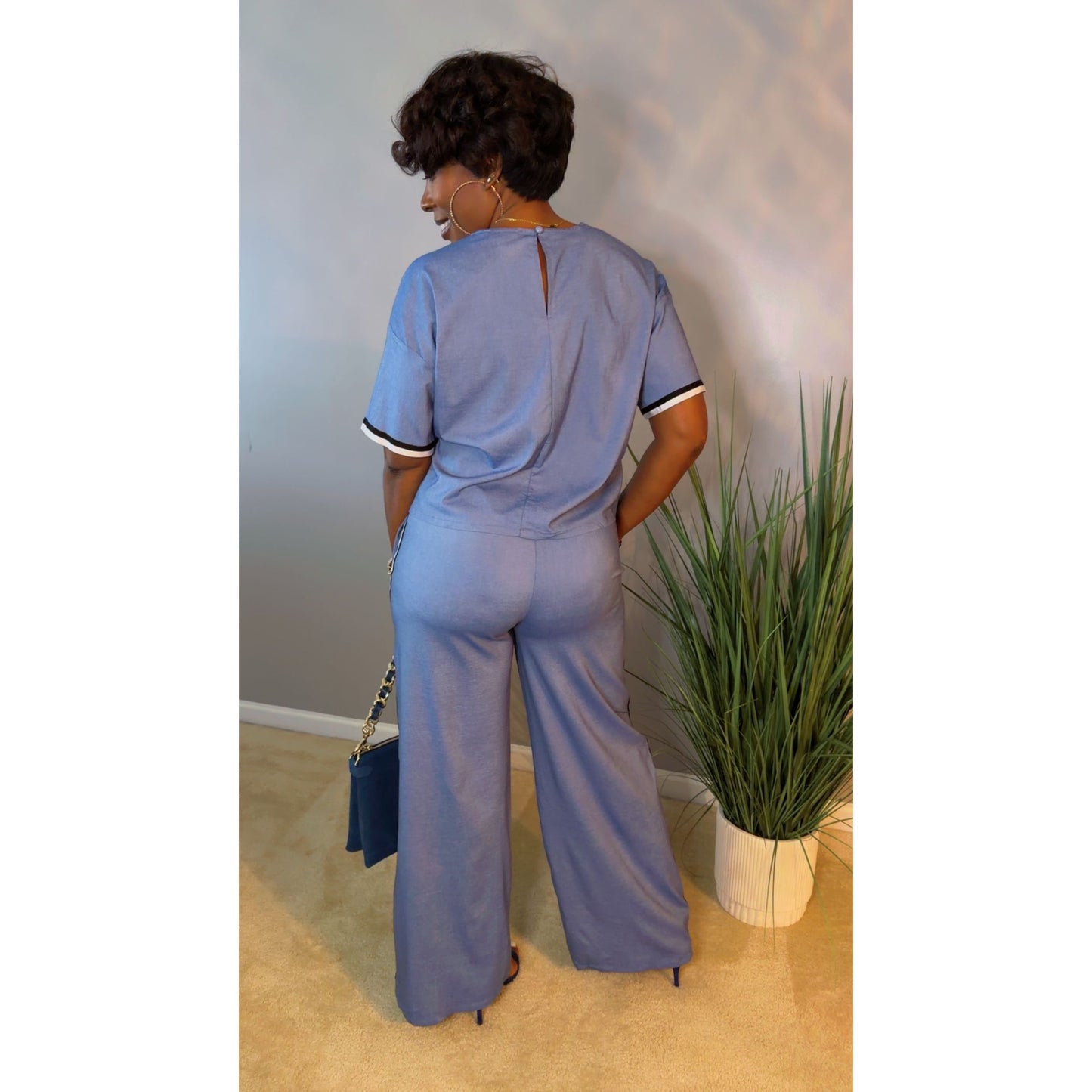 "Sloane Ease" Denim Set