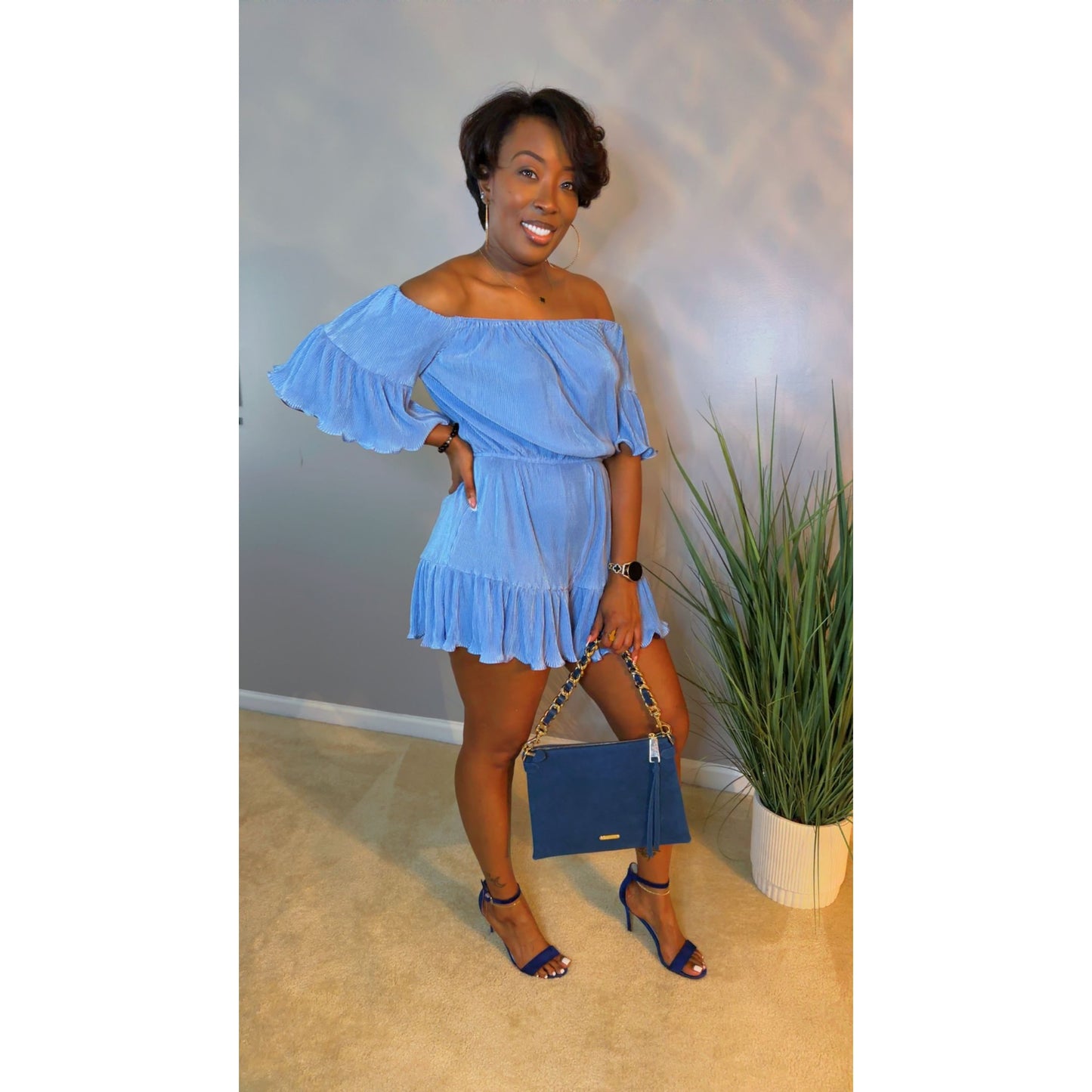 "Noelle" Soft Off Shoulder Romper