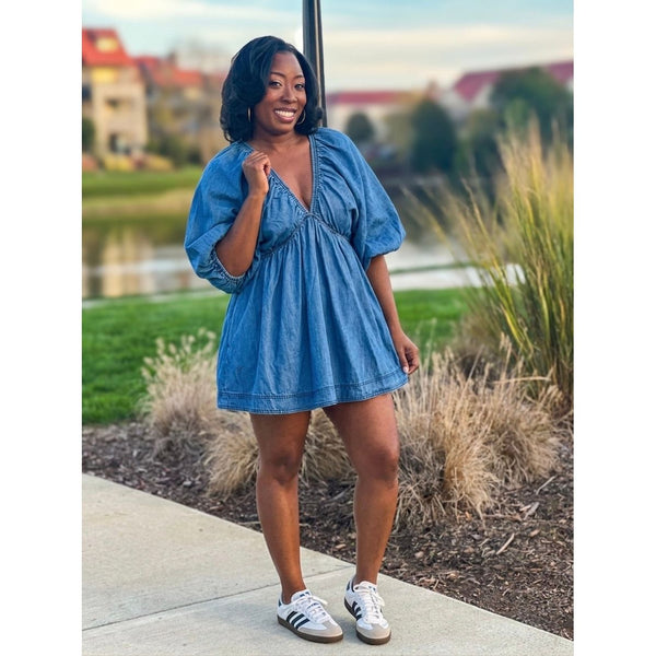 "Bleu Haven" Denim Mini Dress