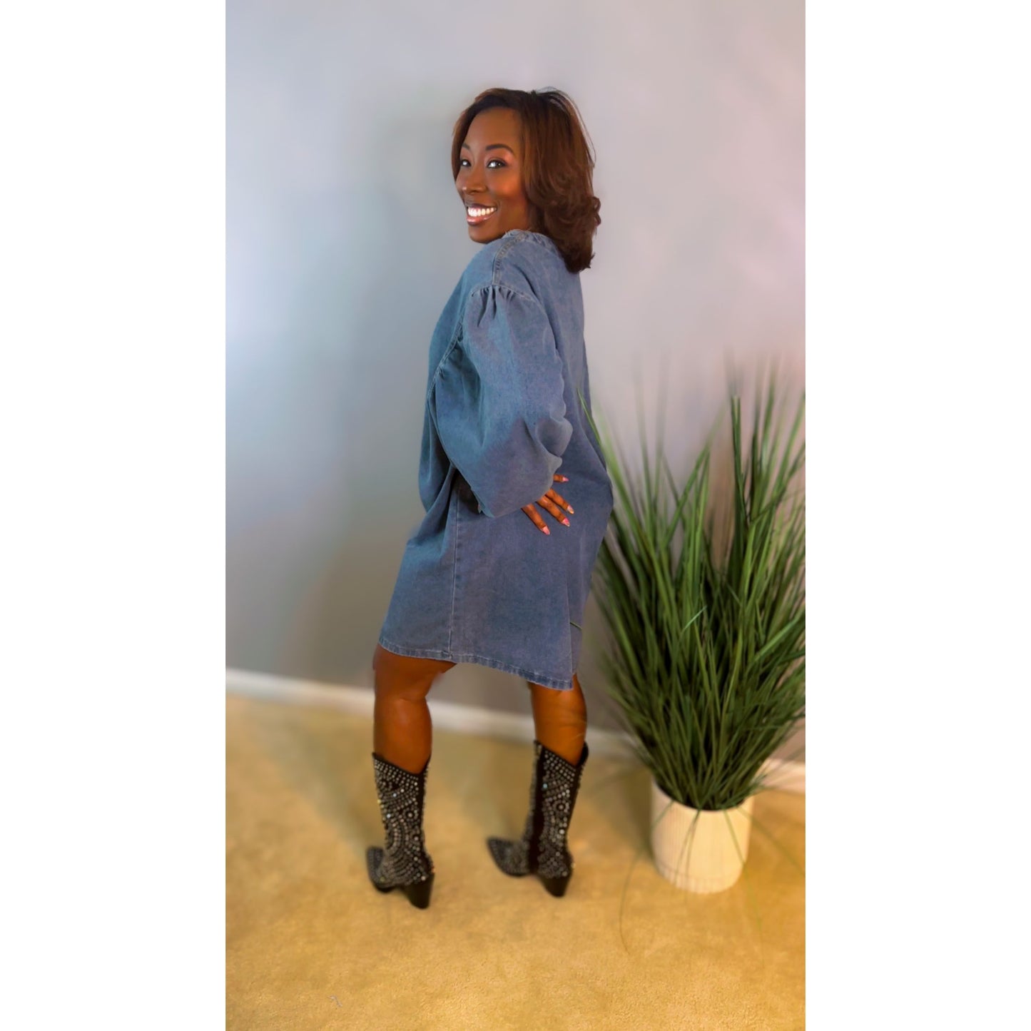 "Jada" Denim Dress