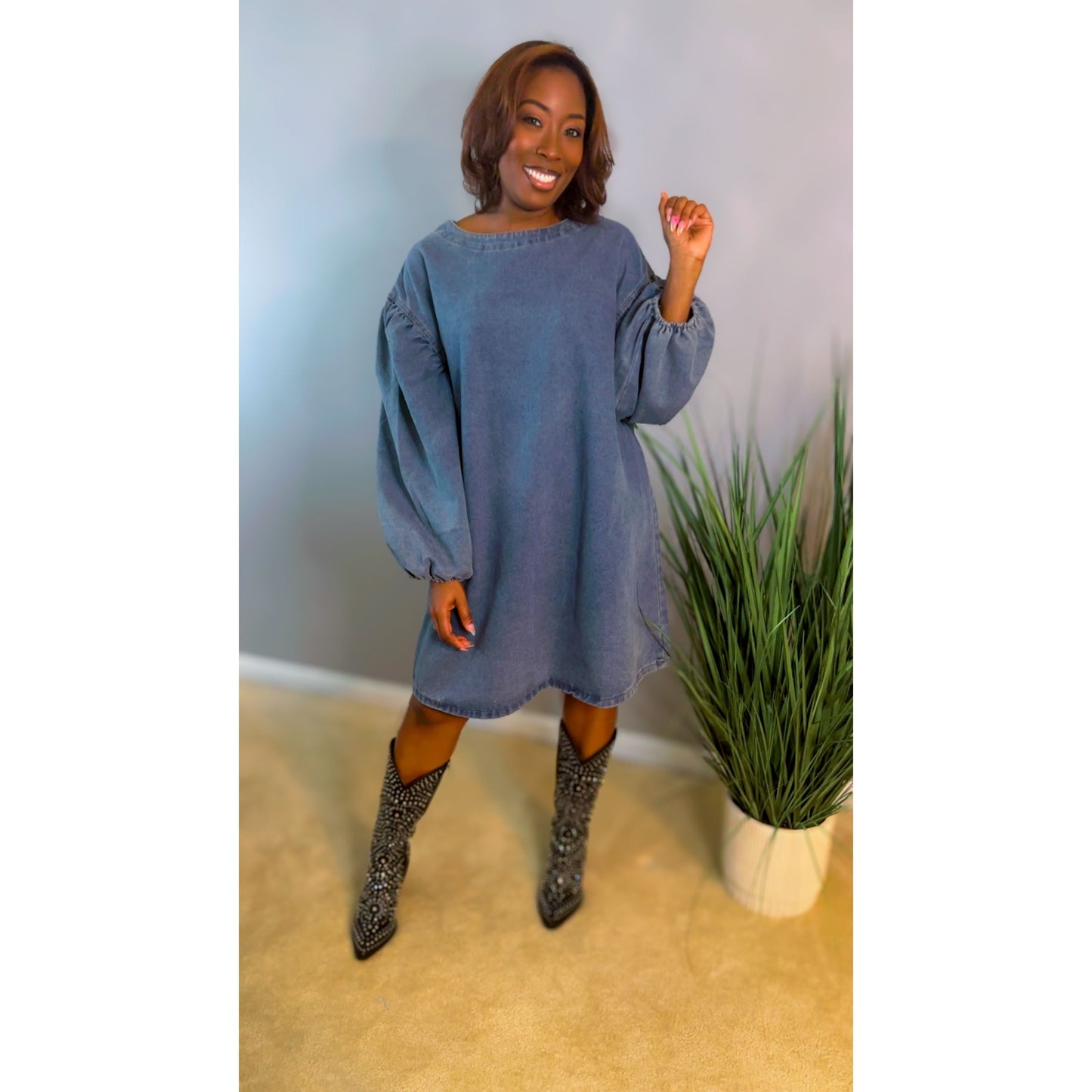"Jada" Denim Dress