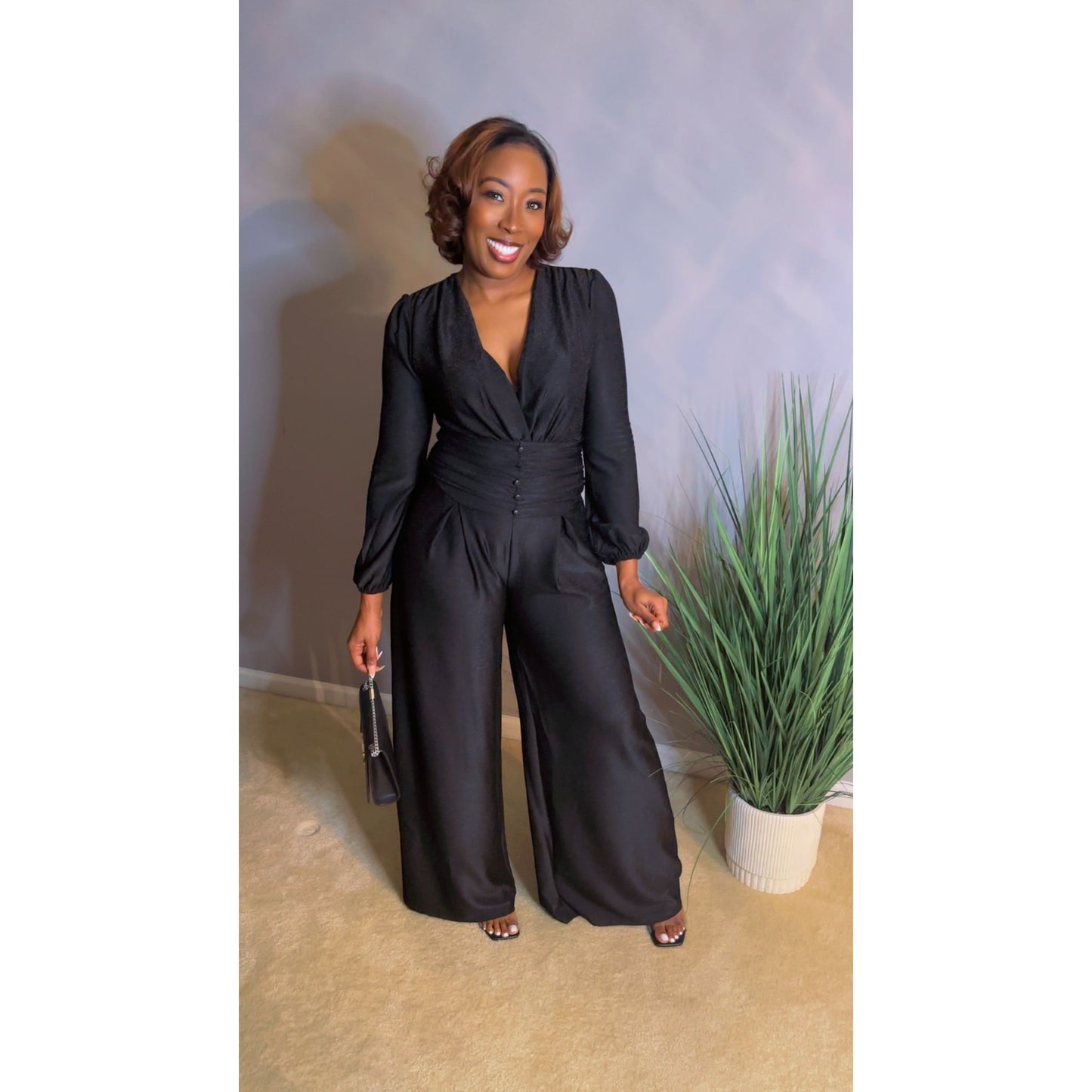 The "Naomi" Glitter Jumpsuit