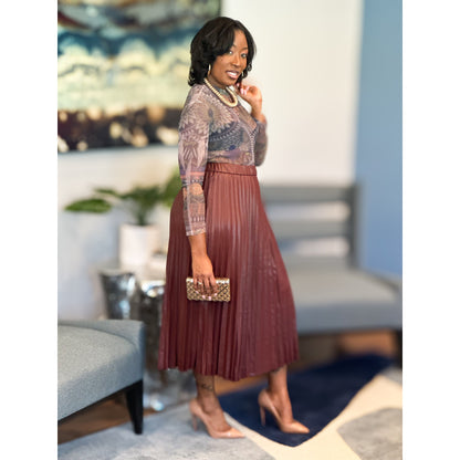 "Michelle" Pleated Skirt